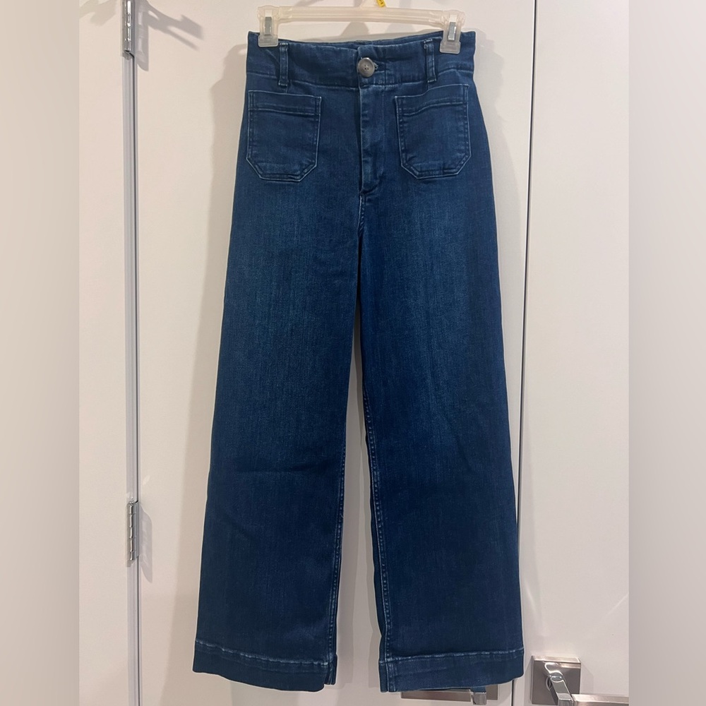 Anthropologie Pilcro The Skipper Cropped Wide-Leg Jeans